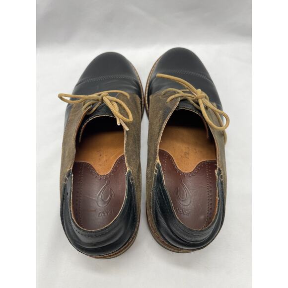 OluKai Walino Shoes Mens Size 10.5 Leather Lace Up Casual Oxford Comfort 10257 - Picture 9 of 10